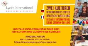 Kindergarten Info-Veranstaltung Deutsche Abteilung Deutsche Schule Paris Auslandsschule